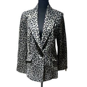 Cabi Jungle Jacket Leopard Print Lined Jacket Style 3373 Size 4